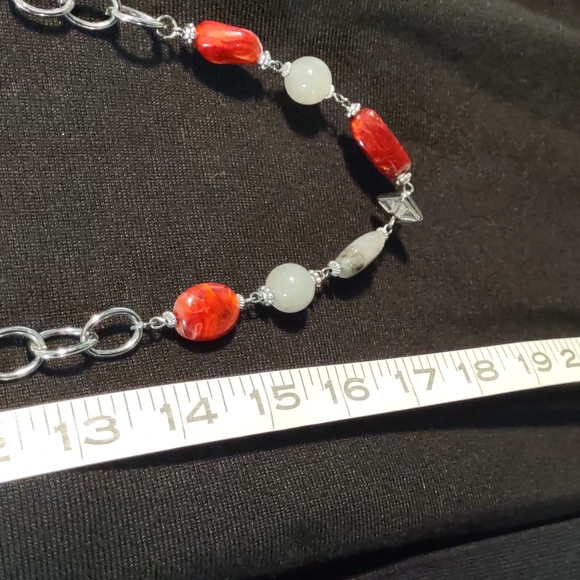 💎 Chain and bead necklace - Picture 2 of 6